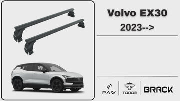 Für Volvo S90 2016- Up Dachträger Querstange Metallhalterung Normales Dach Alu Silber - 0