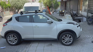 For Nissan Juke F15 2011-2019 Roof Rack Cross Bars Normal Roof Alu Black - 0