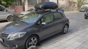 For Toyota Auris 2007-2013 Roof Rack Cross Bars Normal Roof Alu Black - 0