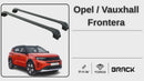 For Opel Frontera 2024- Up Roof Rack Cross Bars Flush Rail, Silver-5