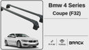 For Bmw 4 Series Coupe (F32) 2013-2020 Roof Rack Cross Bars Fix Point Black-2
