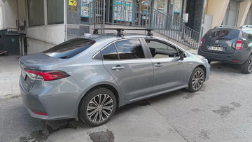 Für Toyota Corolla Hatchback 2018-Up Dachträger Querträger Metallhalterung Normales Dach Alu Schwarz - 0