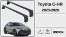 For Toyota C-HR 2023-2026 Roof Rack Cross Bars Normal Roof Silver-2
