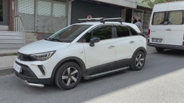 Kompatibel mit Honda Civic 5-tr Sedan Fahrzeugen 2010–2017 mit normalem Dachträger in schwarzer Farbe - 0