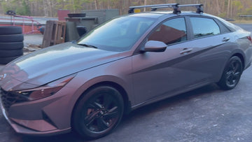 For Hyundai Elantra 2020-2026 Roof Rack Cross Bars Normal Roof Black - 0
