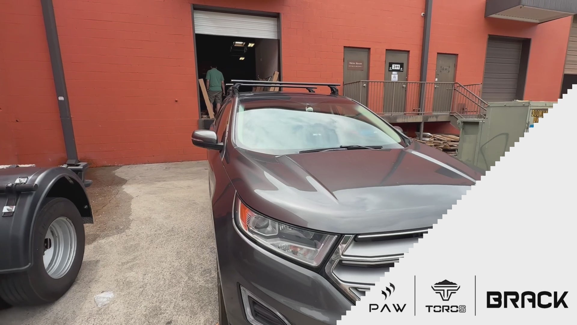 For Ford Edge (2015-2024) Roof Rack Cross Bars Normal Roof, Black - 0