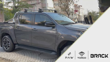 For Toyota Hilux Mk9 (2021-2025) Normal Roof Rack Cross Bars, Silver - 0