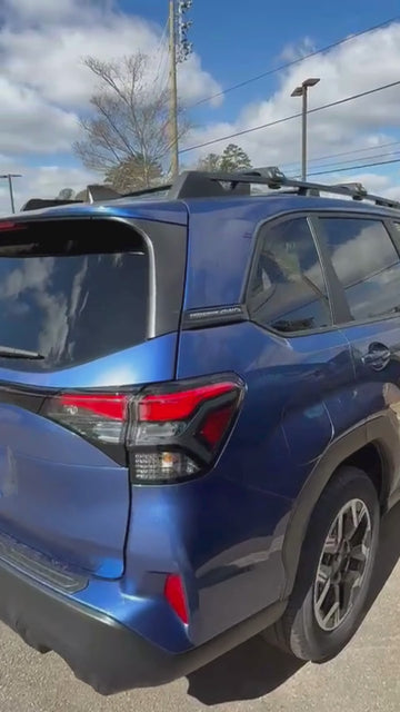 For Subaru Forester (2024-2026) Roof Rack Cross Bars Raised Rail, Black - 0