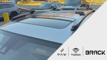 For Toyota Rav 4 (2013-2018) Roof Rack Cross Bars Raised Rail, Silver - 0