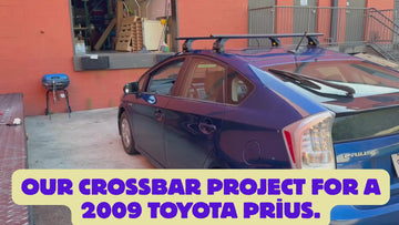 Für Toyota Prius 2004–09, Dachträger, Querträger, Metallhalterung, normales Dach, Alu, Schwarz - 0