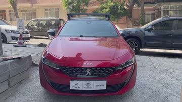 Kompatibel mit Honda Civic 5-tr Sedan Fahrzeugen 2010–2017 mit normalem Dachträger in schwarzer Farbe - 0