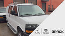 GMC Savana Van Roof Rack Cross Bars 1500 2500 3500 1996-Up – 3Qty T-Slot Aluminum Bars (Black), Rain Gutter Mount, No Drilling, 4 Load Stops, for Work & Recreation-4