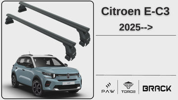 For Citroen C3 2024-2026 Roof Rack Cross Bars Normal Roof Black - 0