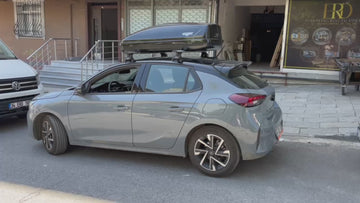 For Opel Corsa F (2019-2025) Roof Rack System Carrier Cross Bars, Black - 0