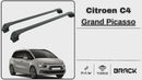 Citroen C4 Grand Picasso 2013-2018 Roof Rack Cross Bars Flush Roof Black-2