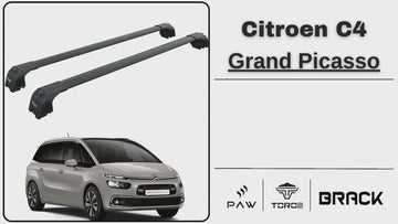 Citroen C4 Grand Picasso 2013-2018 Roof Rack Cross Bars Flush Roof  Silver - 0