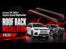 For Toyota Grand Highlander 2025-Up Roof Rack Cross Bars Flush Rail Silver-5