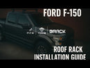 Für Ford F150 2016-Up Dachträgersystem, Aluminium-Querstange, Metallhalterung, abschließbar, Schwarz-2