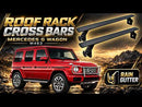 For Mercedes G Wagon G-Class (W463) 1989-2018 Roof Rack Cross Bars Rain Gutters, Silver, 3 Qty-5