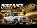 For Mercedes G Wagon G-Class (W463A/W465) 2019-Up Roof Rack Cross Bars Fix Points, Black, 3 Qty-6
