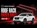 für Nissan Pathfinder Querträger Trägerschienen Dachträger Schwarz ab 2021-5