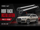 Für Audi Q7 2005–2015, Dachträger, Dachträgersystem, Aluminium-Querstange, Metallhalterung, bündige Schienen, Silber-5