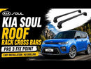 For Kia Soul 2011-2019 Roof Rack Cross Bars Fix Point, Silver-5