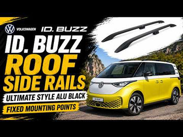 Für Volkswagen ID BUZZ ab 2022 Dachseitenschienen Ultimate Style Alu Schwarz - 0