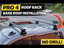 For Toyota RAV4 Gen 5 (XA50) 2019-2025 Roof Rack Cross Bars Normal Roof, Black-6