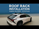 For Subaru Solterra (2023-Up) Roof Rack Cross Bars Flush Rail, Silver-9