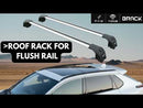 Roof Rack Cross Bars Compatible with Subaru Uncharted 2026-Up Flush Rail Cargo Carrier Rooftop Luggage Rack Black-2