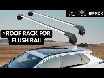 Roof Rack Cross Bars Compatible with Subaru Uncharted 2026-Up Flush Rail Cargo Carrier Rooftop Luggage Rack Black - 0