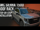Für GMC Sierra 1500 2019-Up Dachträgersystem, Aluminium-Querstange, Metallhalterung, abschließbar, Silber -2