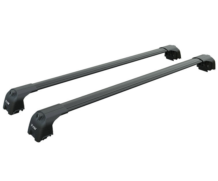 For Mercedes C Estate S206 Roof Rack Cross Bars Metal Bracket Flush Rail Alu Black 2021- Up