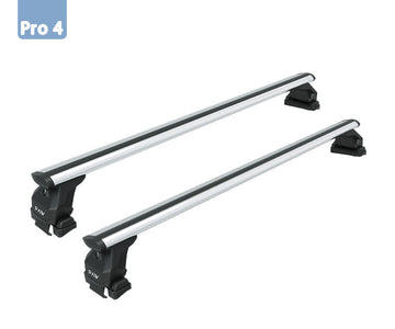 444. Kompatibel mit abschließbaren Aluminium-Dachträgern für Fahrzeuge mit Standarddach Toros Pro 4 Silver