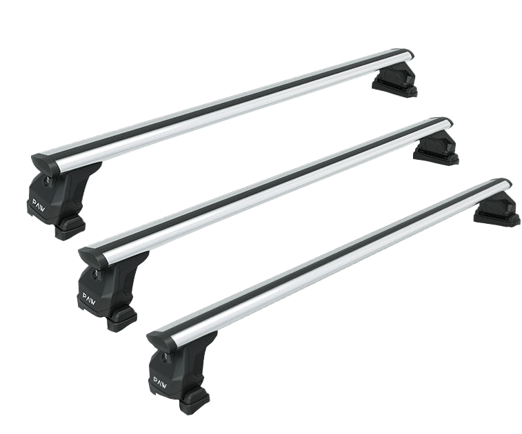 For Nissan NV200 2009-Up 3Qty Roof Rack Cross Bars Fix Point Pro 6 Alu Silver