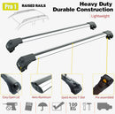 For Nissan E NV200 2014- Up Roof Side Rails and Roof Racks Cross Bars Plus Set Alu  Silver-7