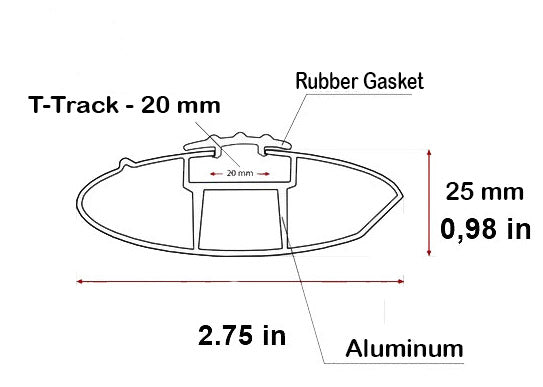 Daihatsu Terios Crossbar Dachträger für Fahrzeuge mit bündigen Bars (1998-2005) Silber
