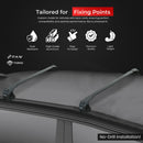 For Bmw 1 Series (F70) 2025-2026 Roof Rack Cross Bars Fix Point, Silver-10