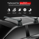 For Volvo S60 Sedan 2019-2026 Roof Rack Cross Bar Normal Roof Alu Black-9