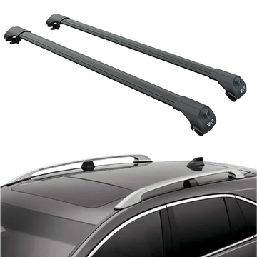 For Acura RDX 2013-2018 Roof Rack Cross Bars Raised Rail Alu Black