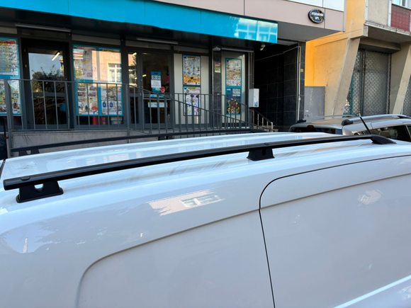 For Renault Kangoo Lwb 2021-2025 Long Roof Side Rails, Plus Silver