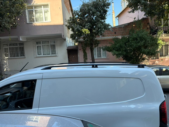 For Renault Kangoo Lwb 2021-2025 Long Roof Side Rails, Plus Silver