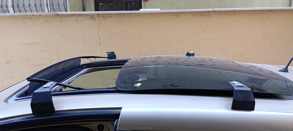 For Renault Modus 2004-2012 Fix point Roof Rack Metal Bracket Alu Black