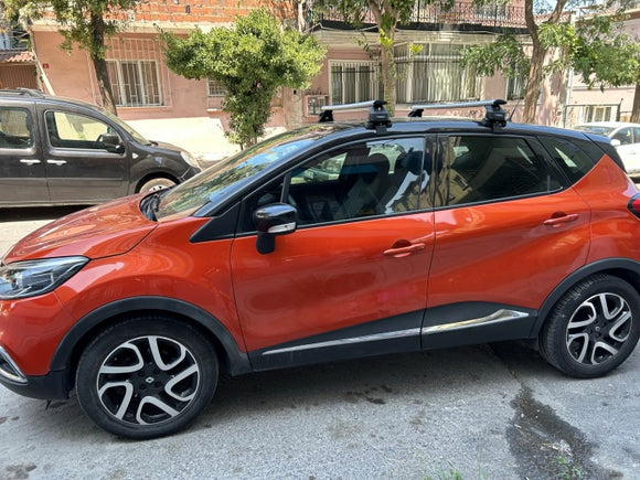 For Renault Captur 2013-2019 Roof Rack System Carrier Cross Bars Aluminum Silver