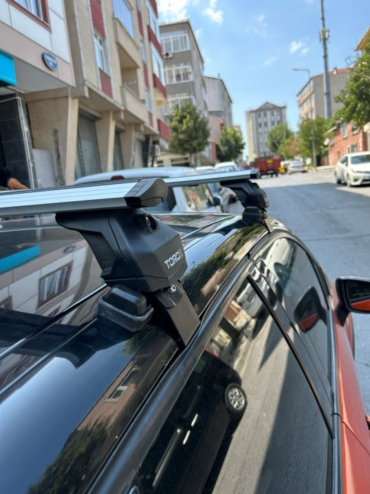 For Renault Captur 2013-2019 Roof Rack System Carrier Cross Bars Aluminum Silver