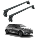 For Renault Clio 5 2019-2025 Hatcback Roof Rack System Carrier Cross Bars Aluminum Black-1