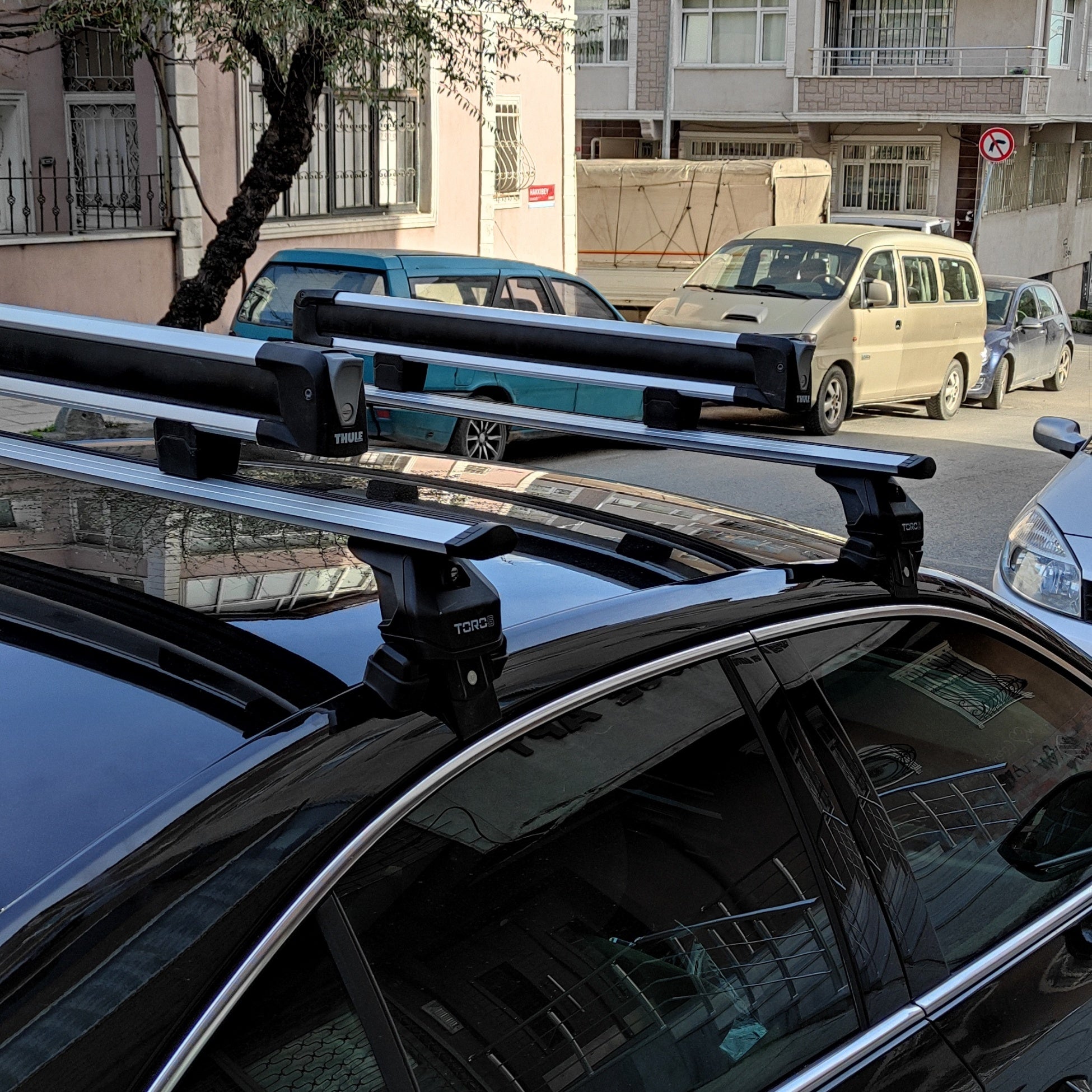 For Skoda Superb Sedan B8 Aluminum Roof Rack System Carrier Cross Bars Silver 2015-2019