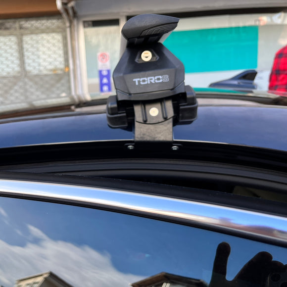 Für Skoda Scala 2019-Up Dachträgersystem Träger Querstangen Aluminium abschließbar Hochwertige Metallhalterung Silber 