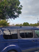 For Ford Transit Courier 2013-2023 Roof Side Rails and Roof Rack Cross Bar Alu Black-7